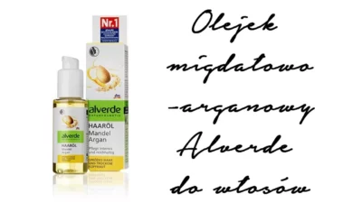 Olejek migdałowo-arganowy Alverde do włosów